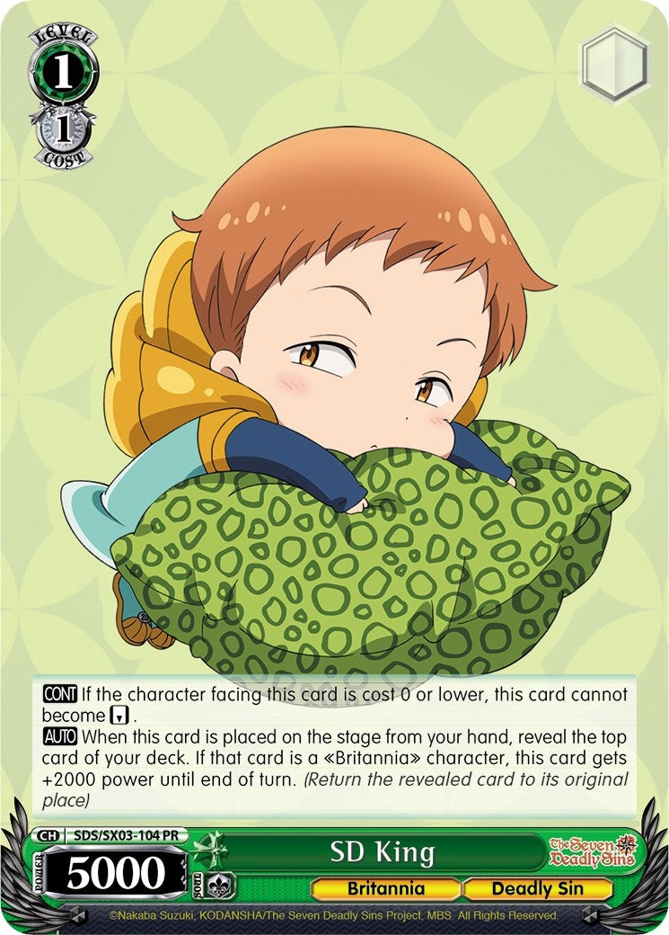 Image for SD King (The Seven Deadly Sins) (SDS/SX03-104 PR) - Weiss Schwarz