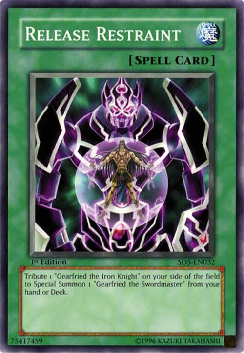 Image for Release Restraint (Structure Deck: Warrior's Triumph) (SD5-EN032) - YuGiOh