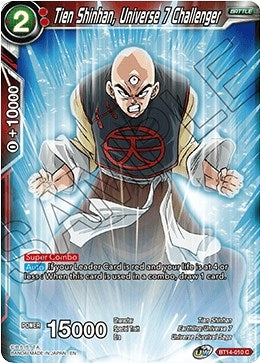Image for Tien Shinhan, Universe 7 Challenger (Cross Spirits) (BT14-010) - Dragon Ball Super: Masters