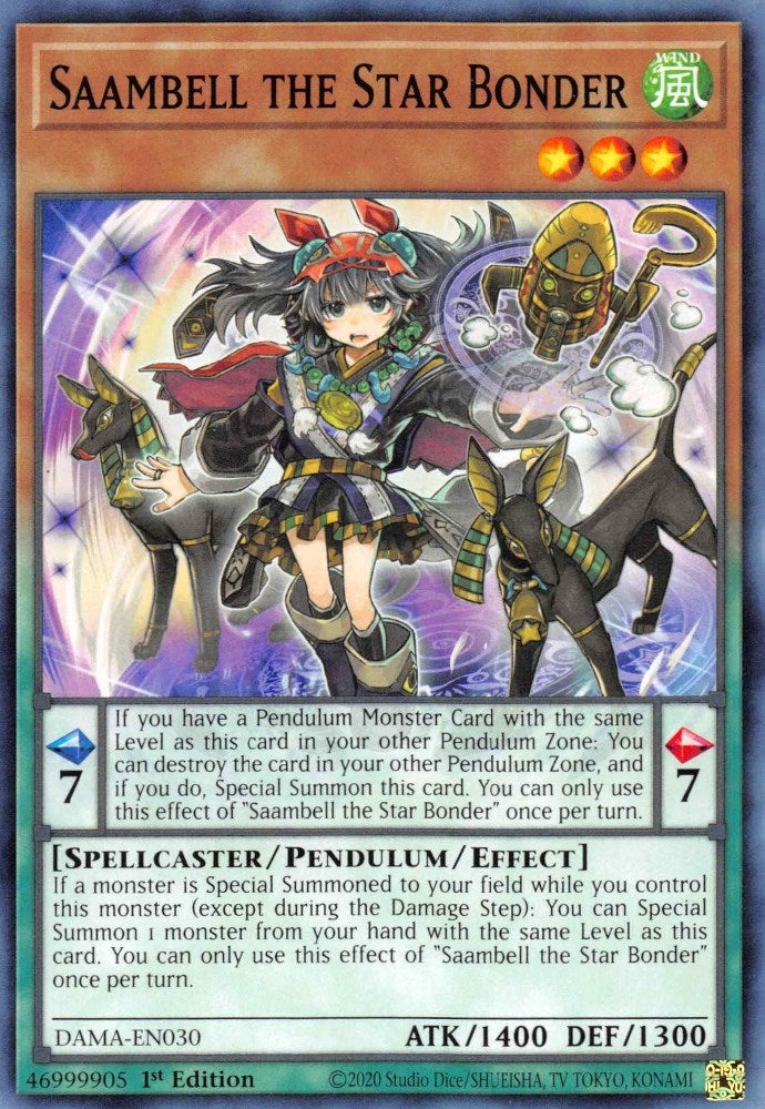 Image for Saambell the Star Bonder (Dawn of Majesty) (DAMA-EN030) - YuGiOh