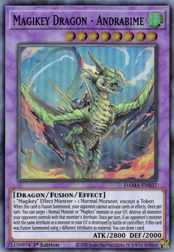 Image for Magikey Dragon - Andrabime (Dawn of Majesty) (DAMA-EN037) - YuGiOh