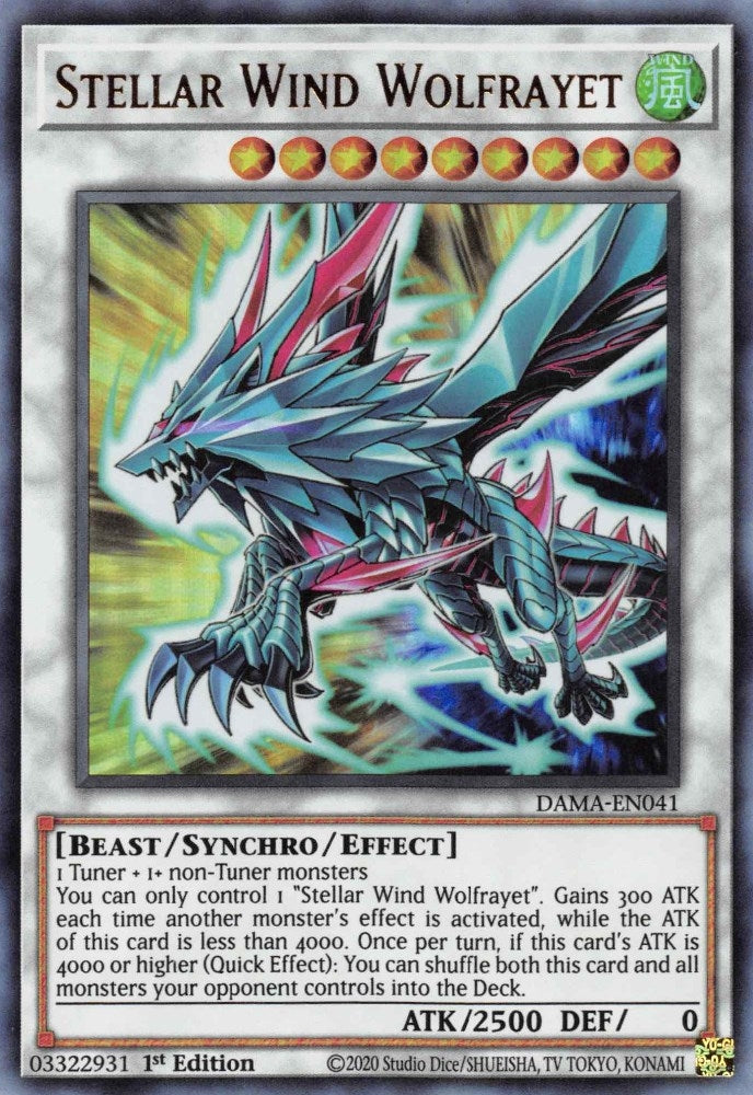 Image for Stellar Wind Wolfrayet (Dawn of Majesty) (DAMA-EN041) - YuGiOh