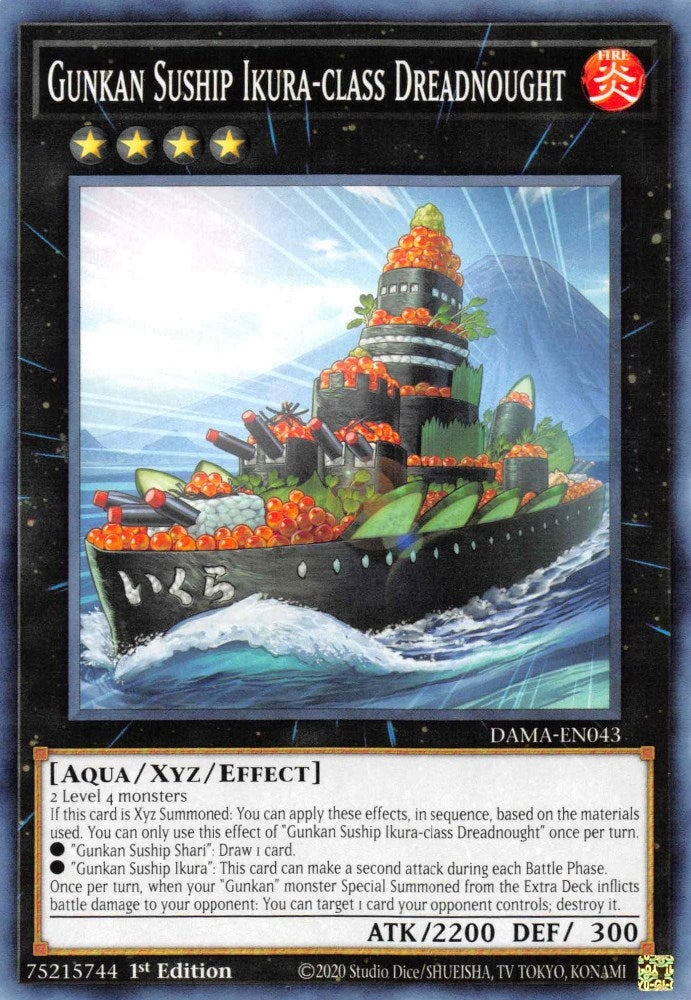 Image for Gunkan Suship Ikura-class Dreadnought (Dawn of Majesty) (DAMA-EN043) - YuGiOh