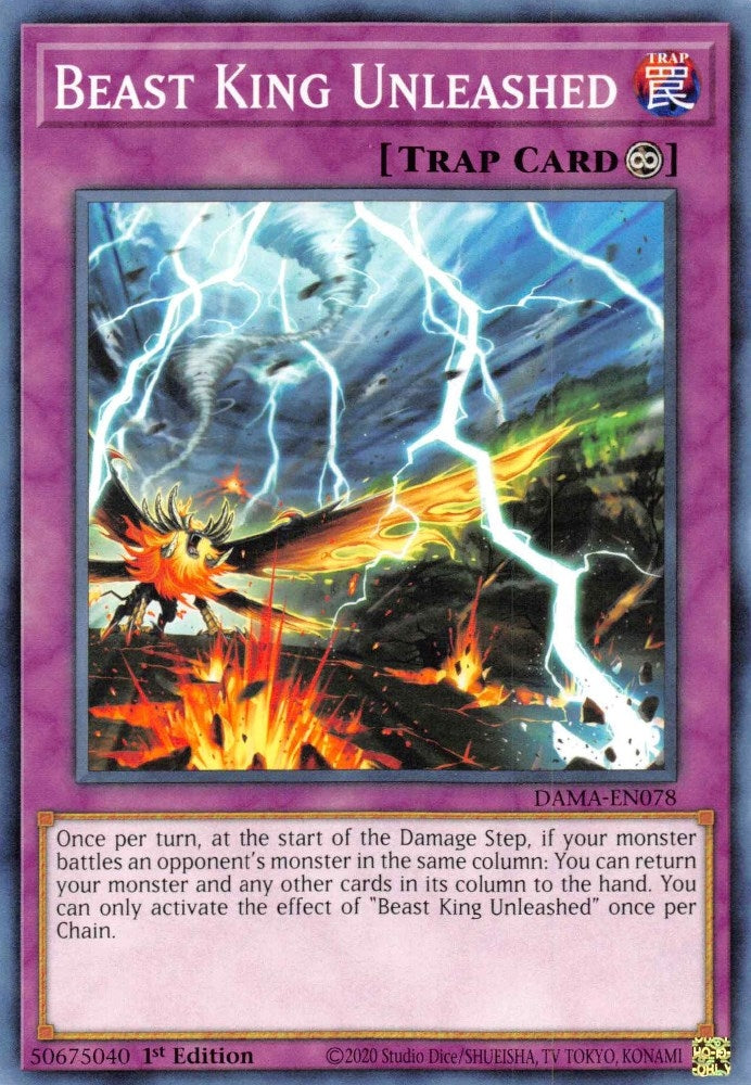 Image for Beast King Unleashed (Dawn of Majesty) (DAMA-EN078) - YuGiOh
