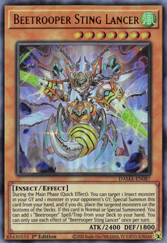 Image for Beetrooper Sting Lancer (Dawn of Majesty) (DAMA-EN087) - YuGiOh