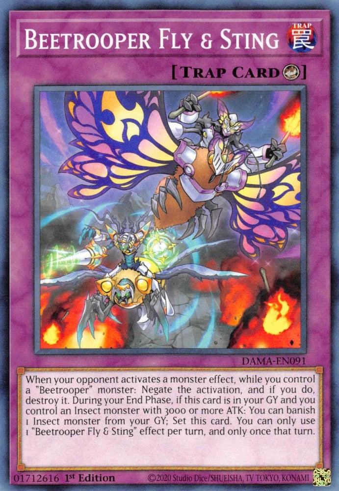 Image for Beetrooper Fly & Sting (Dawn of Majesty) (DAMA-EN091) - YuGiOh