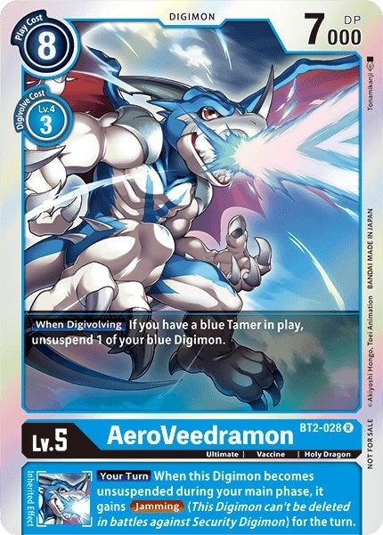 Image for AeroVeedramon - BT2-028 (Battle of Omni Pre-Release) (BT01-03A) (BT2-028 R) - Digimon Card Game