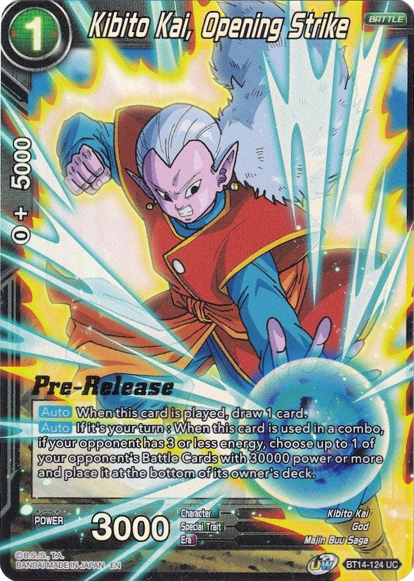 Image for Kibito Kai, Opening Strike (Cross Spirits Pre-Release Cards) (BT14-124) - Dragon Ball Super: Masters