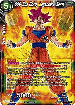 Image for SSG Son Goku, Legendary Spirit (Promotion Cards) (P-312) - Dragon Ball Super: Masters