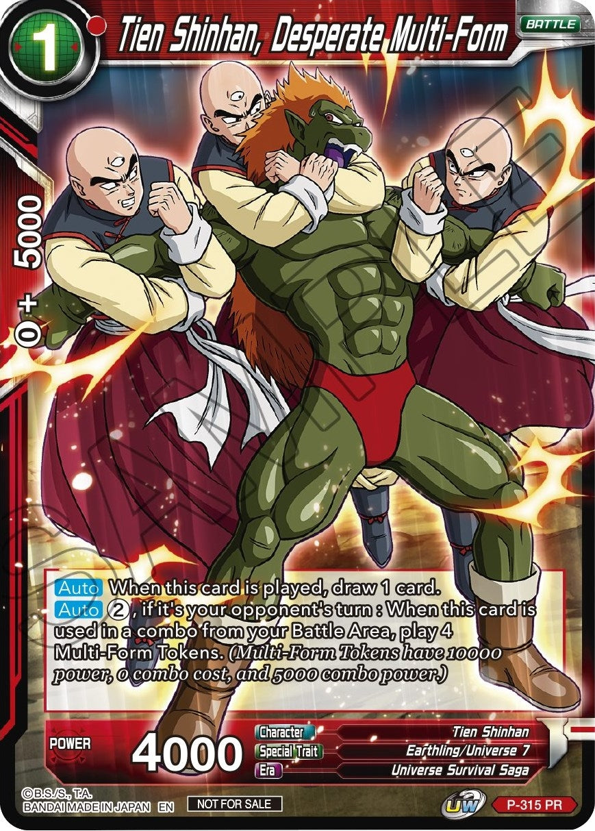 Image for Tien Shinhan, Desperate Multi-Form (Tournament Promotion Cards) (P-315) - Dragon Ball Super: Masters