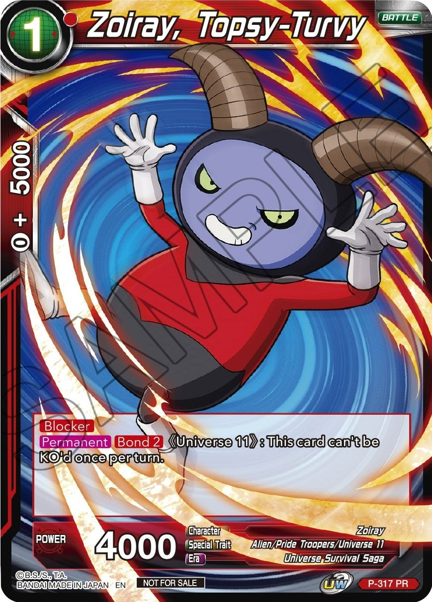 Image for Zoiray, Topsy-Turvy (Tournament Promotion Cards) (P-317) - Dragon Ball Super: Masters