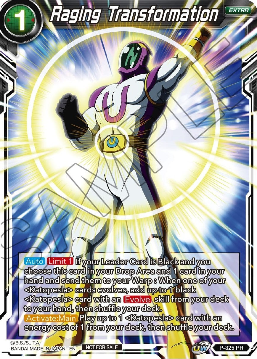 Image for Raging Transformation (Tournament Promotion Cards) (P-325) - Dragon Ball Super: Masters