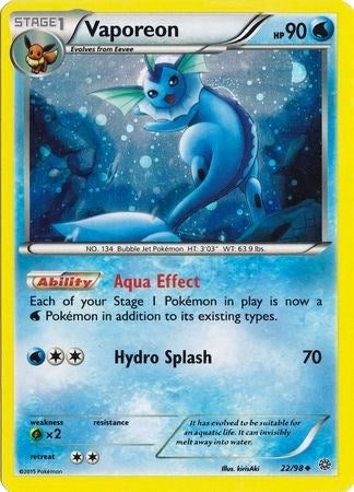 Image for Vaporeon - 22/98 (Cosmos Holo) (Miscellaneous Cards & Products) (022/098) - Pokemon