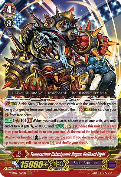 Temerarious Cataclysmic Rogue, Hellhard Eight (V-SS09/100EN) (V-SS09: Revival Selection) (V-SS09)
