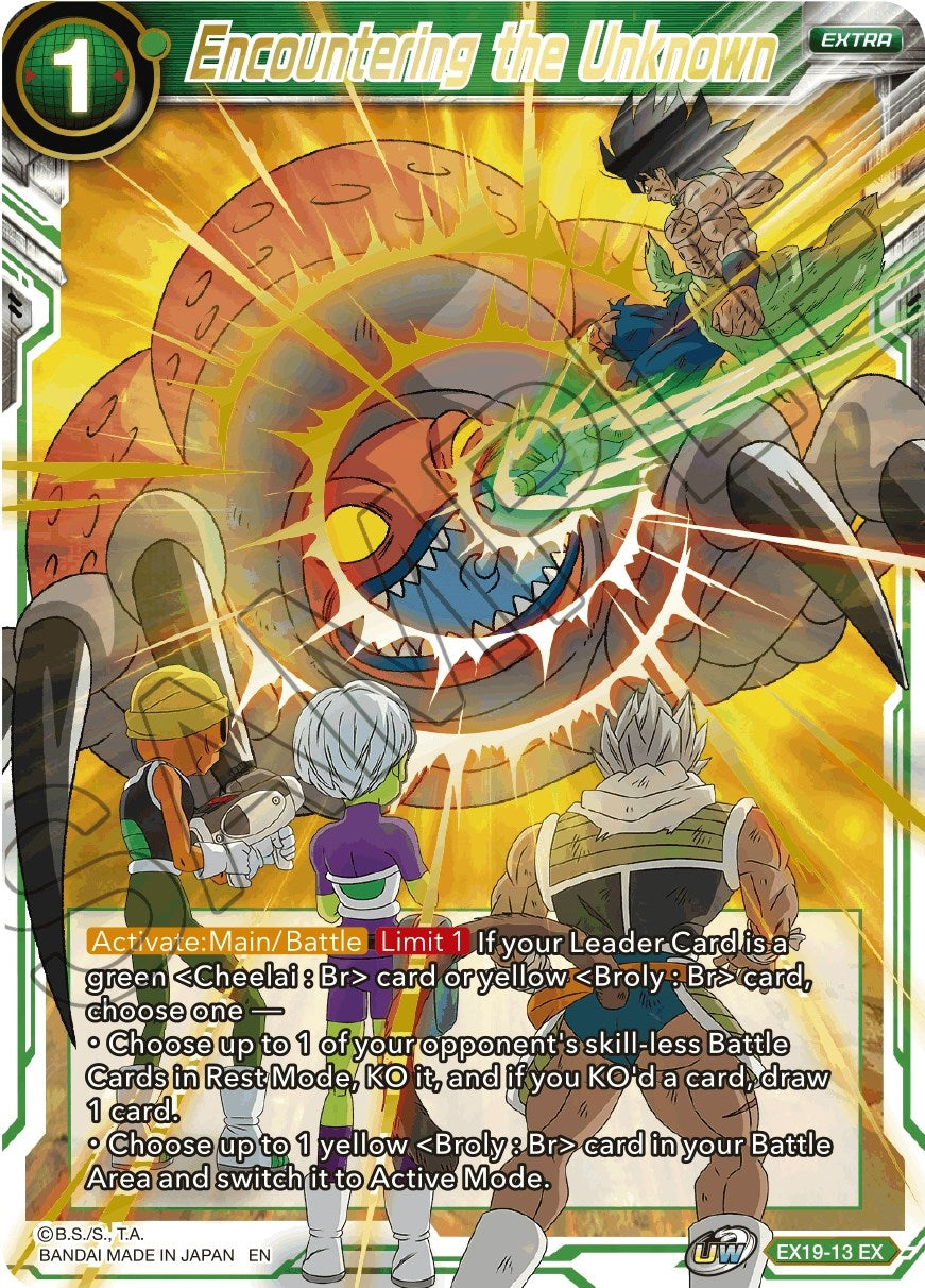 Image for Encountering the Unknown (Special Anniversary Set 2021) (EX19-13) - Dragon Ball Super: Masters