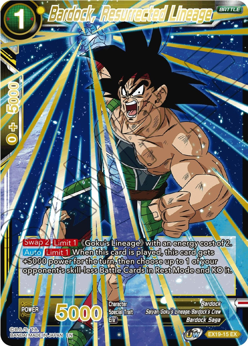 Image for Bardock, Resurrected Lineage (Special Anniversary Set 2021) (EX19-15) - Dragon Ball Super: Masters