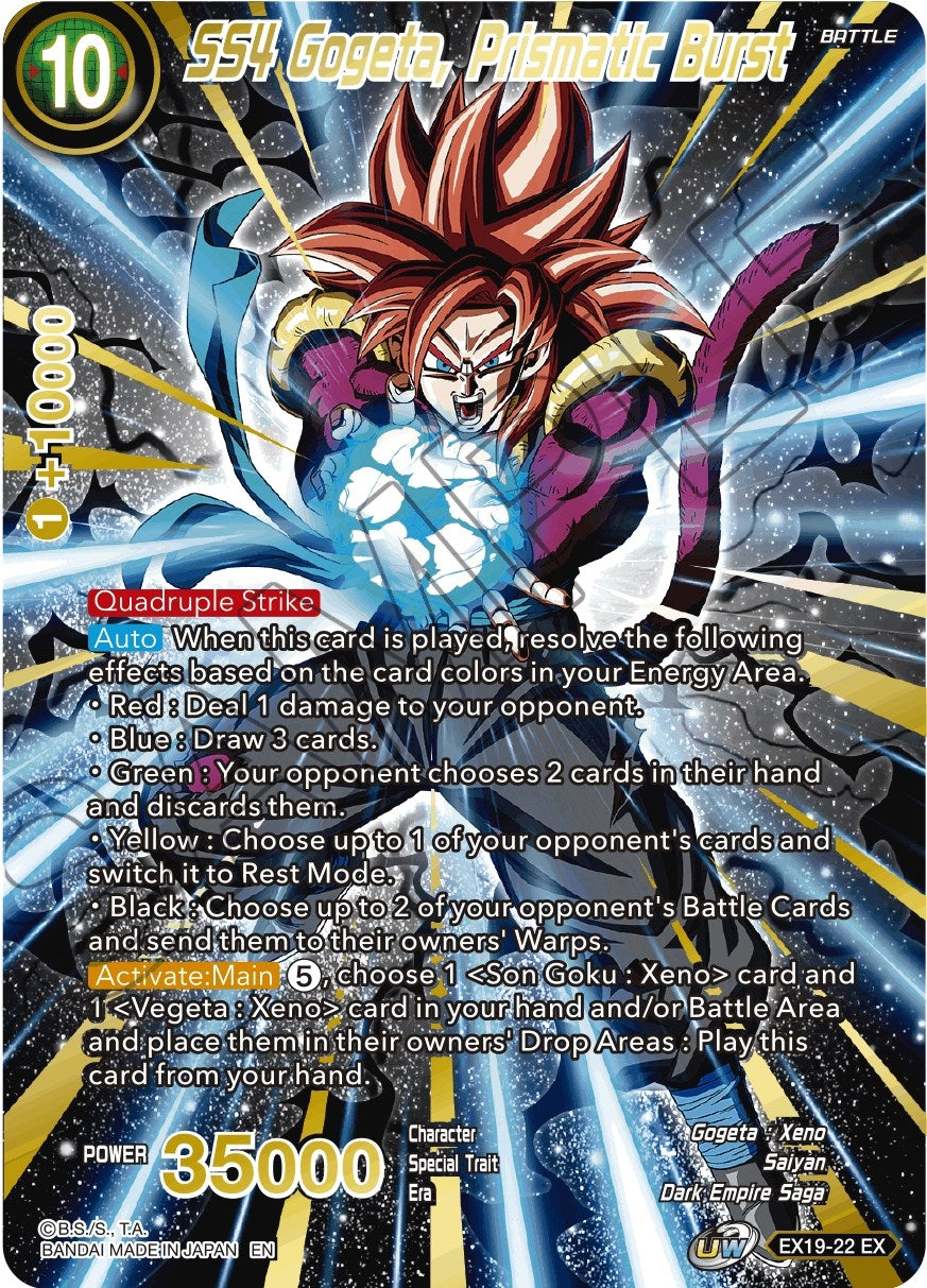 Image for SS4 Gogeta, Prismatic Burst (Special Anniversary Set 2021) (EX19-22) - Dragon Ball Super: Masters