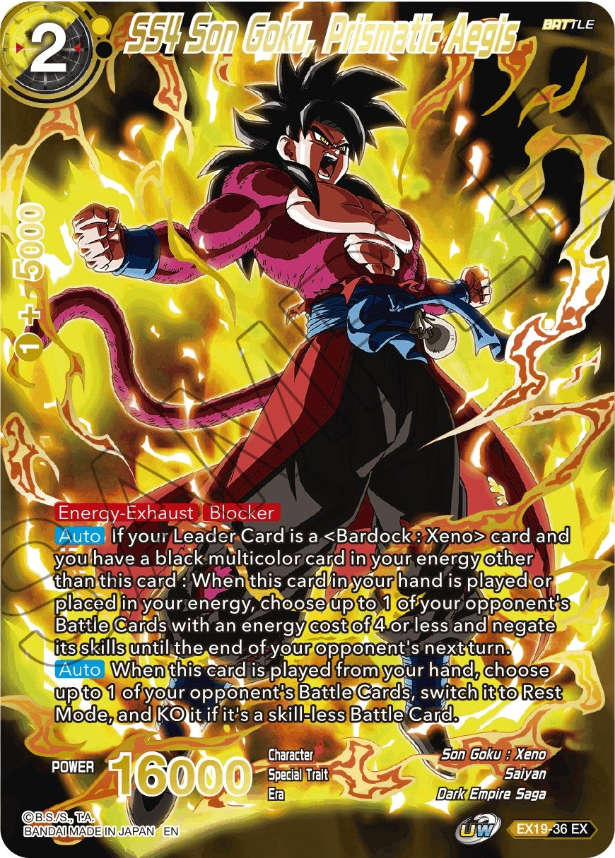 Image for SS4 Son Goku, Prismatic Aegis (Special Anniversary Set 2021) (EX19-36) - Dragon Ball Super: Masters