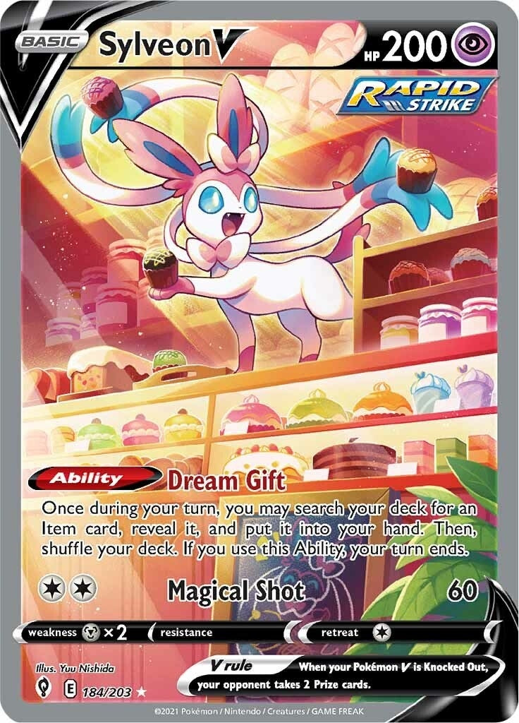 Image for Sylveon V (Alternate Full Art) (SWSH07: Evolving Skies) (184/203) - Pokemon