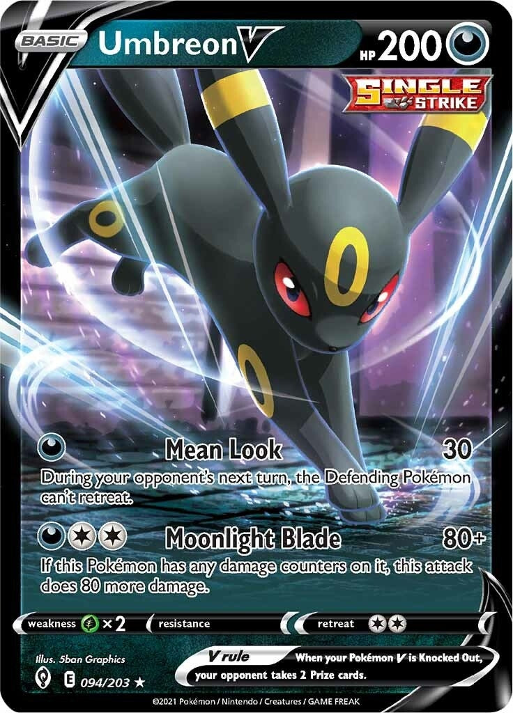 Image for Umbreon V (SWSH07: Evolving Skies) (094/203) - Pokemon