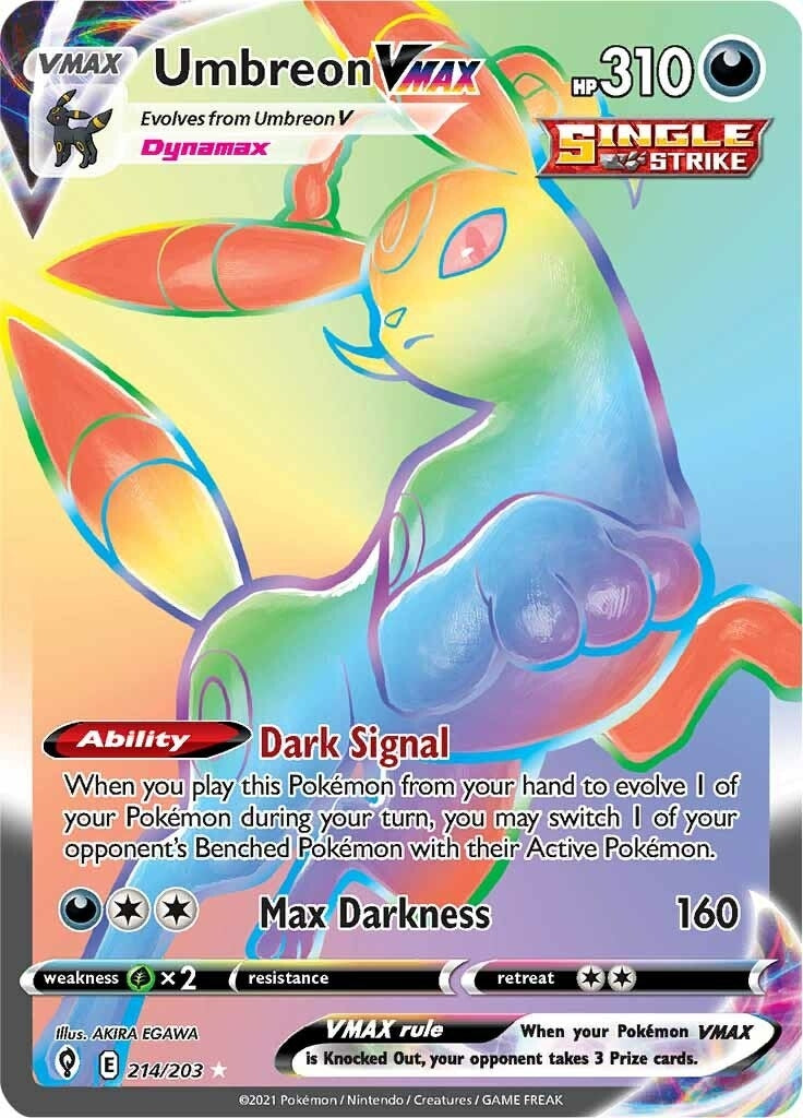 Image for Umbreon VMAX (Secret) (SWSH07: Evolving Skies) (214/203) - Pokemon