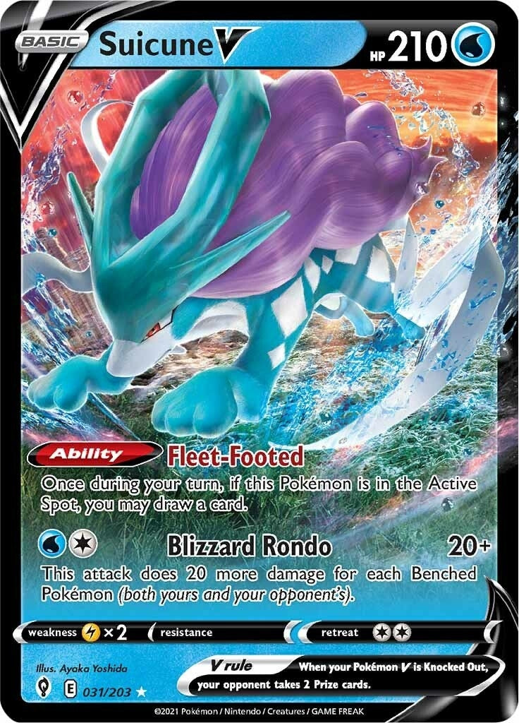 Image for Suicune V (SWSH07: Evolving Skies) (031/203) - Pokemon