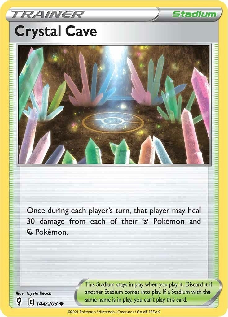 Image for Crystal Cave (SWSH07: Evolving Skies) (144/203) - Pokemon