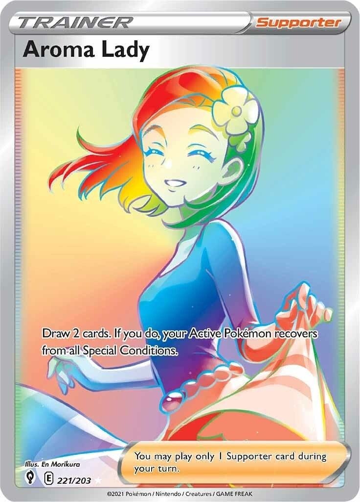 Image for Aroma Lady (Secret) (SWSH07: Evolving Skies) (221/203) - Pokemon