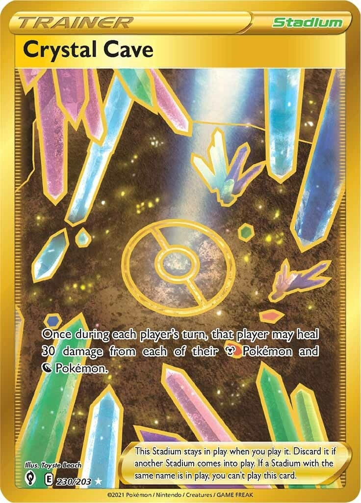 Image for Crystal Cave (Secret) (SWSH07: Evolving Skies) (230/203) - Pokemon