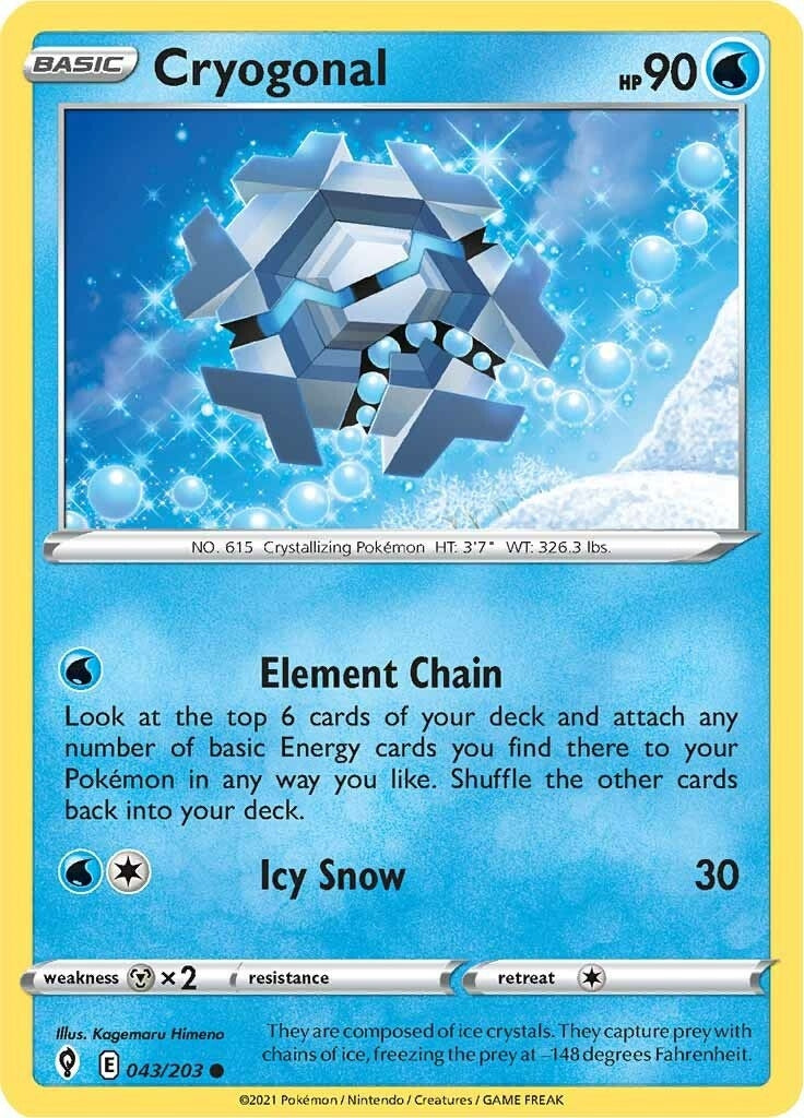 Image for Cryogonal (SWSH07: Evolving Skies) (043/203) - Pokemon