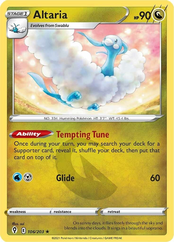 Image for Altaria (SWSH07: Evolving Skies) (106/203) - Pokemon