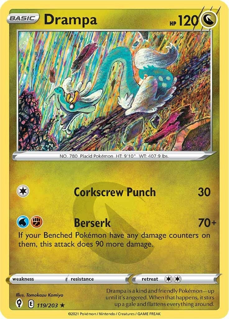 Image for Drampa (SWSH07: Evolving Skies) (119/203) - Pokemon