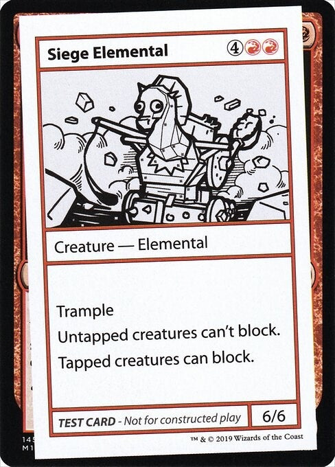 Image for Siege Elemental (No PW Symbol) (Mystery Booster: Convention Edition Exclusives) - Magic: The Gathering