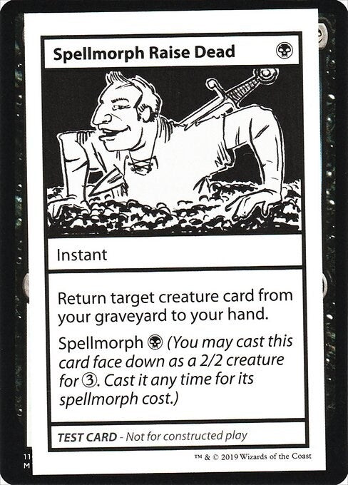 Image for Spellmorph Raise Dead (No PW Symbol) (Mystery Booster: Convention Edition Exclusives) - Magic: The Gathering