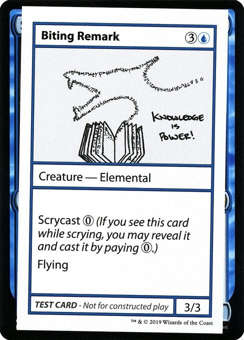 Image for Biting Remark (No PW Symbol) (Mystery Booster: Convention Edition Exclusives) - Magic: The Gathering