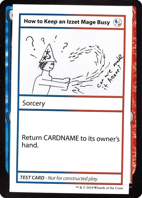 Image for How to Keep an Izzet Mage Busy (No PW Symbol) (Mystery Booster: Convention Edition Exclusives) - Magic: The Gathering