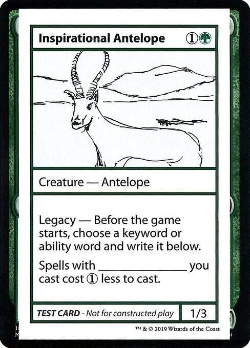 Image for Inspirational Antelope (No PW Symbol) (Mystery Booster: Convention Edition Exclusives) - Magic: The Gathering