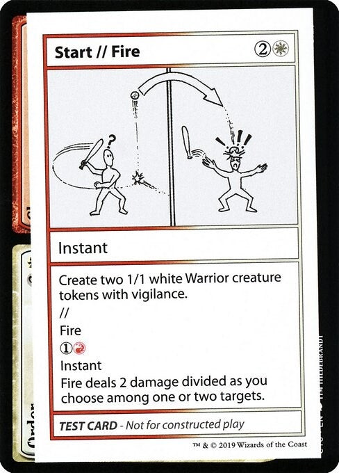 Image for Start // Fire (No PW Symbol) (Mystery Booster: Convention Edition Exclusives) - Magic: The Gathering