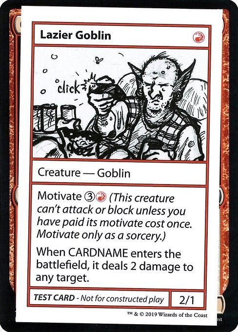 Image for Lazier Goblin (No PW Symbol) (Mystery Booster: Convention Edition Exclusives) - Magic: The Gathering