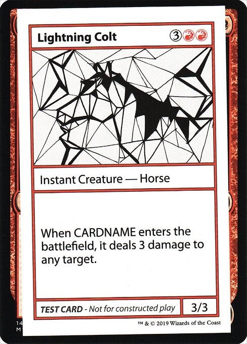 Image for Lightning Colt (No PW Symbol) (Mystery Booster: Convention Edition Exclusives) - Magic: The Gathering