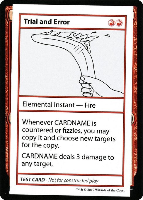 Image for Trial and Error (No PW Symbol) (Mystery Booster: Convention Edition Exclusives) - Magic: The Gathering