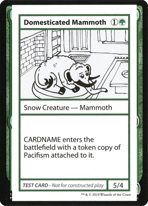 Image for Domesticated Mammoth (No PW Symbol) (Mystery Booster: Convention Edition Exclusives) - Magic: The Gathering