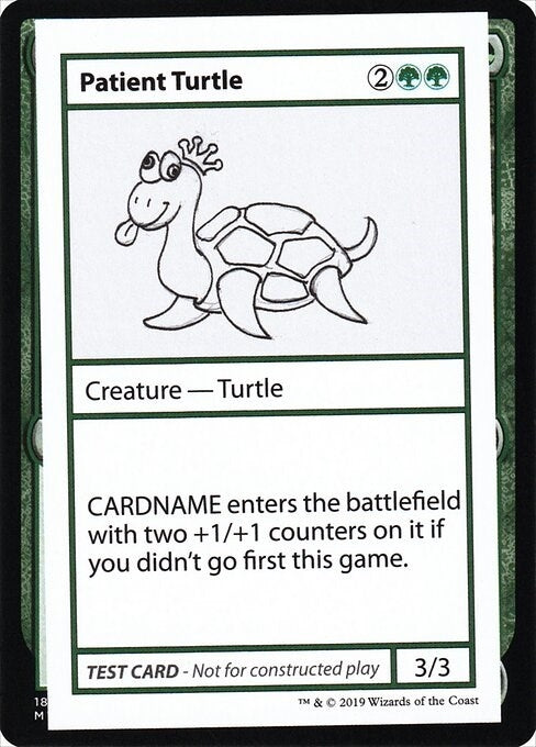 Image for Patient Turtle (No PW Symbol) (Mystery Booster: Convention Edition Exclusives) - Magic: The Gathering