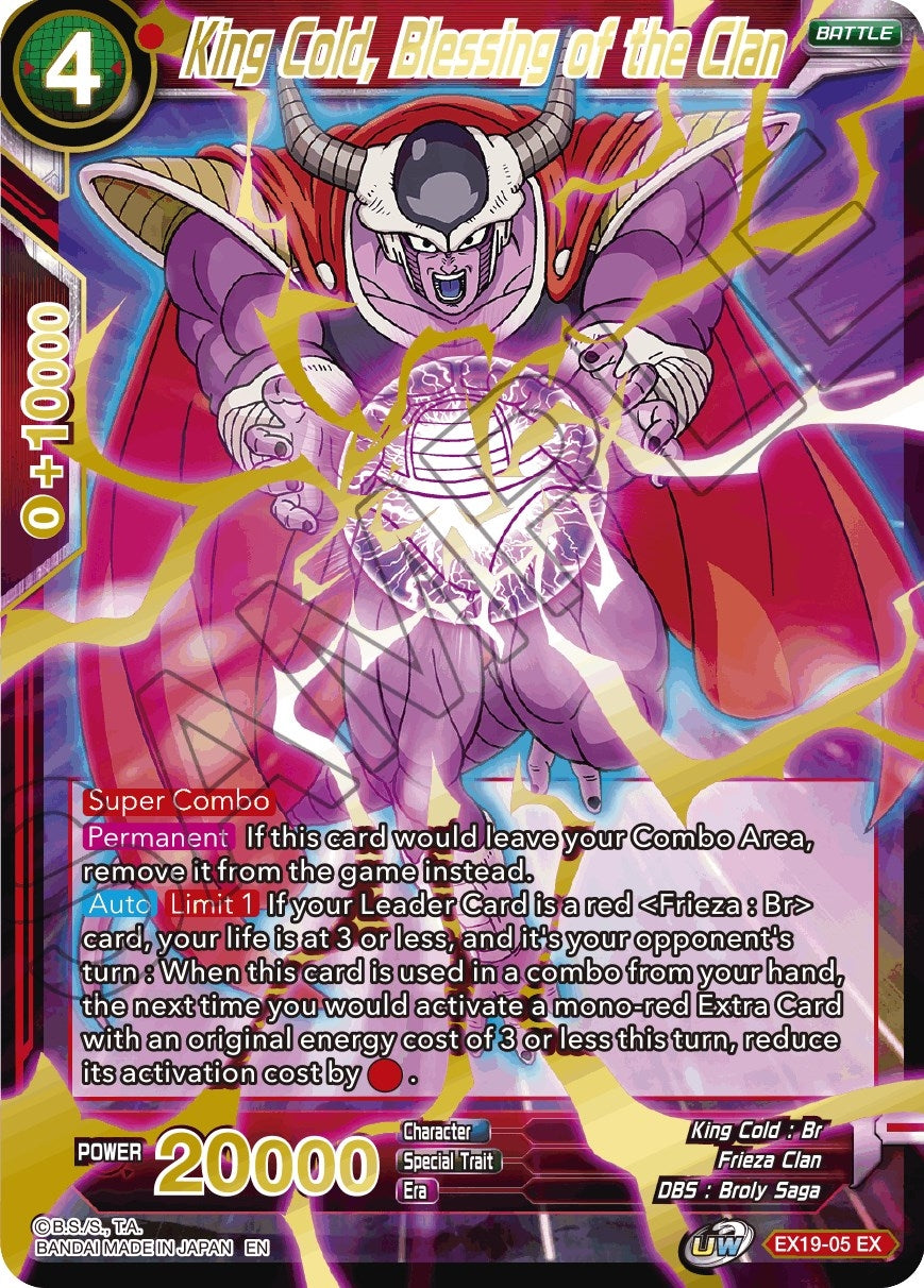 Image for King Cold, Blessing of the Clan (Special Anniversary Set 2021) (EX19-05) - Dragon Ball Super: Masters