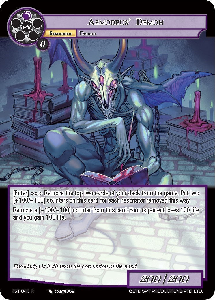 Image for Asmodeus' Demon (The Seventh) (TST-045) - Force of Will