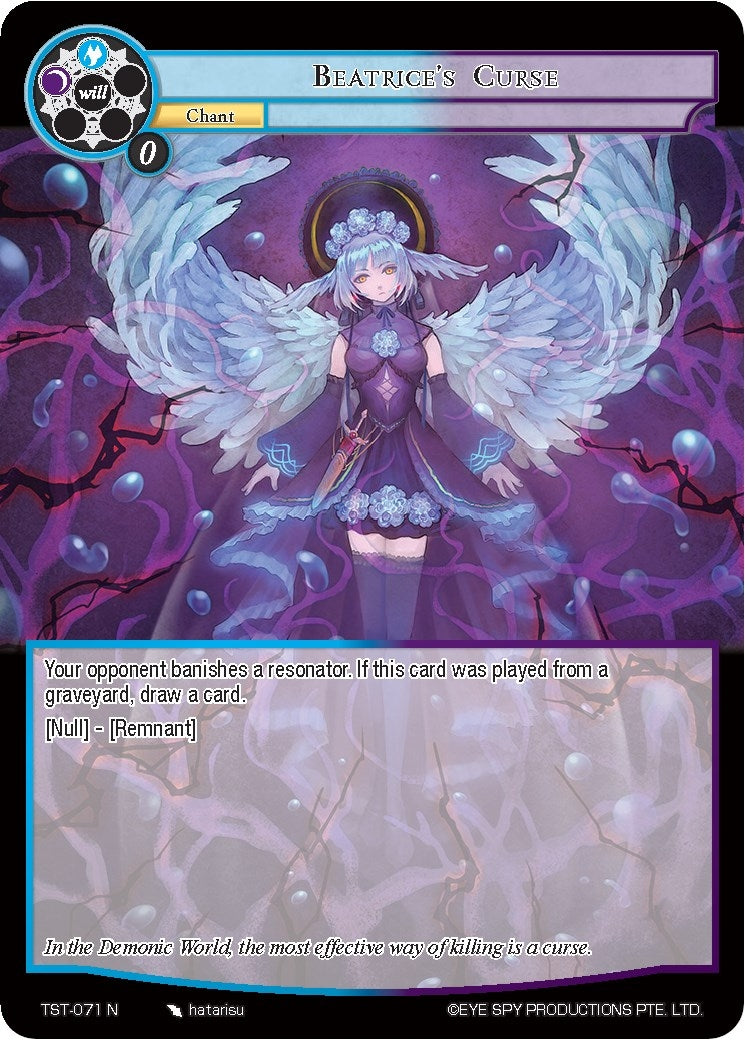 Image for Beatrice's Curse (The Seventh) (TST-071) - Force of Will