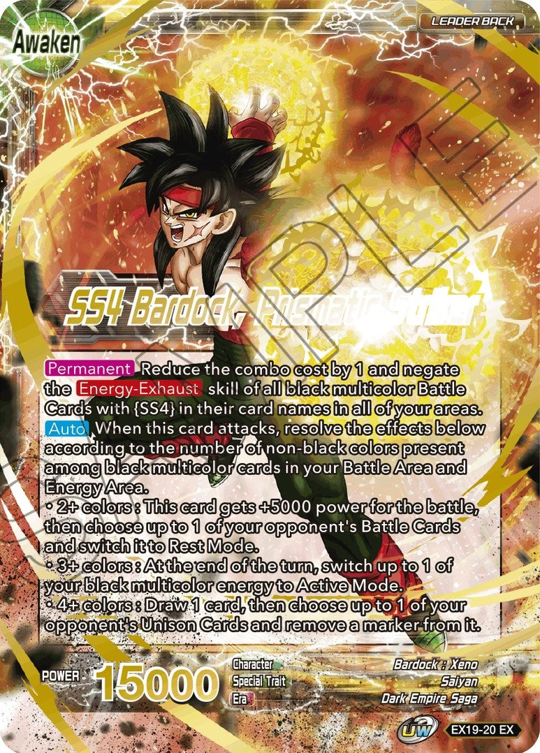 Image for Bardock // SS4 Bardock, Prismatic Striker (Special Anniversary Set 2021) (EX19-20) - Dragon Ball Super: Masters