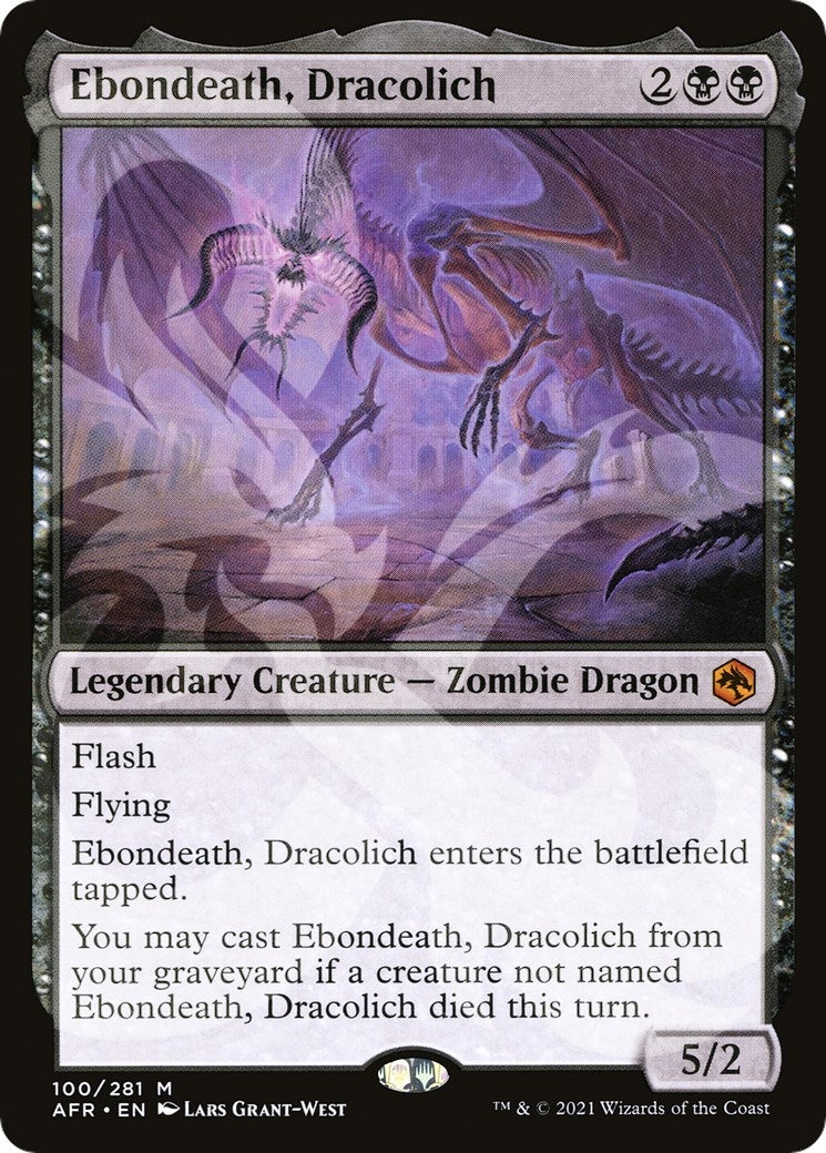 Image for Ebondeath, Dracolich (AFR Ampersand Promos) (100) - Magic: The Gathering