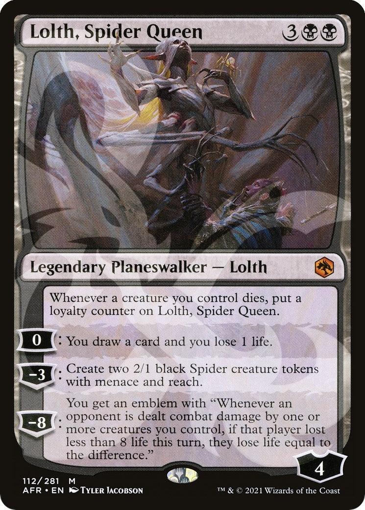 Image for Lolth, Spider Queen (AFR Ampersand Promos) (112) - Magic: The Gathering