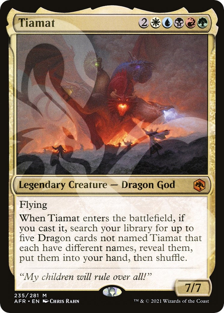 Image for Tiamat (AFR Ampersand Promos) (235) - Magic: The Gathering